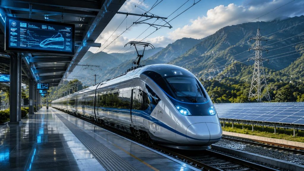 Sistema ferroviario eléctrico moderno con tecnología avanzada y energía sostenible para el Tren Panamá Chiriquí